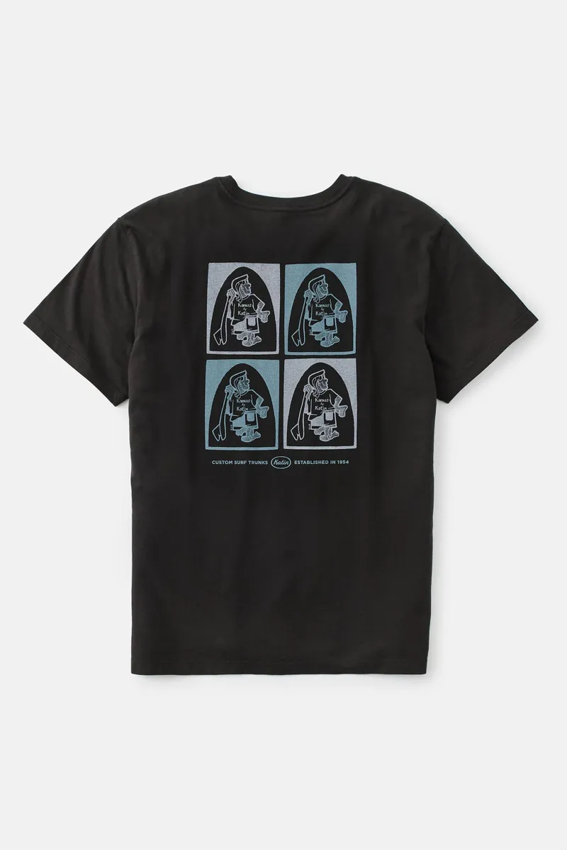 Katin Panel Tee Black Wash-4