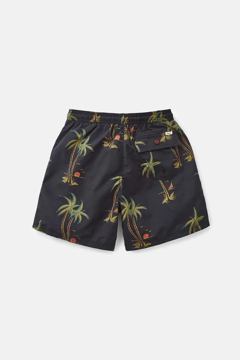 Katin Schooner Volley Board Shorts in Black Wash-4