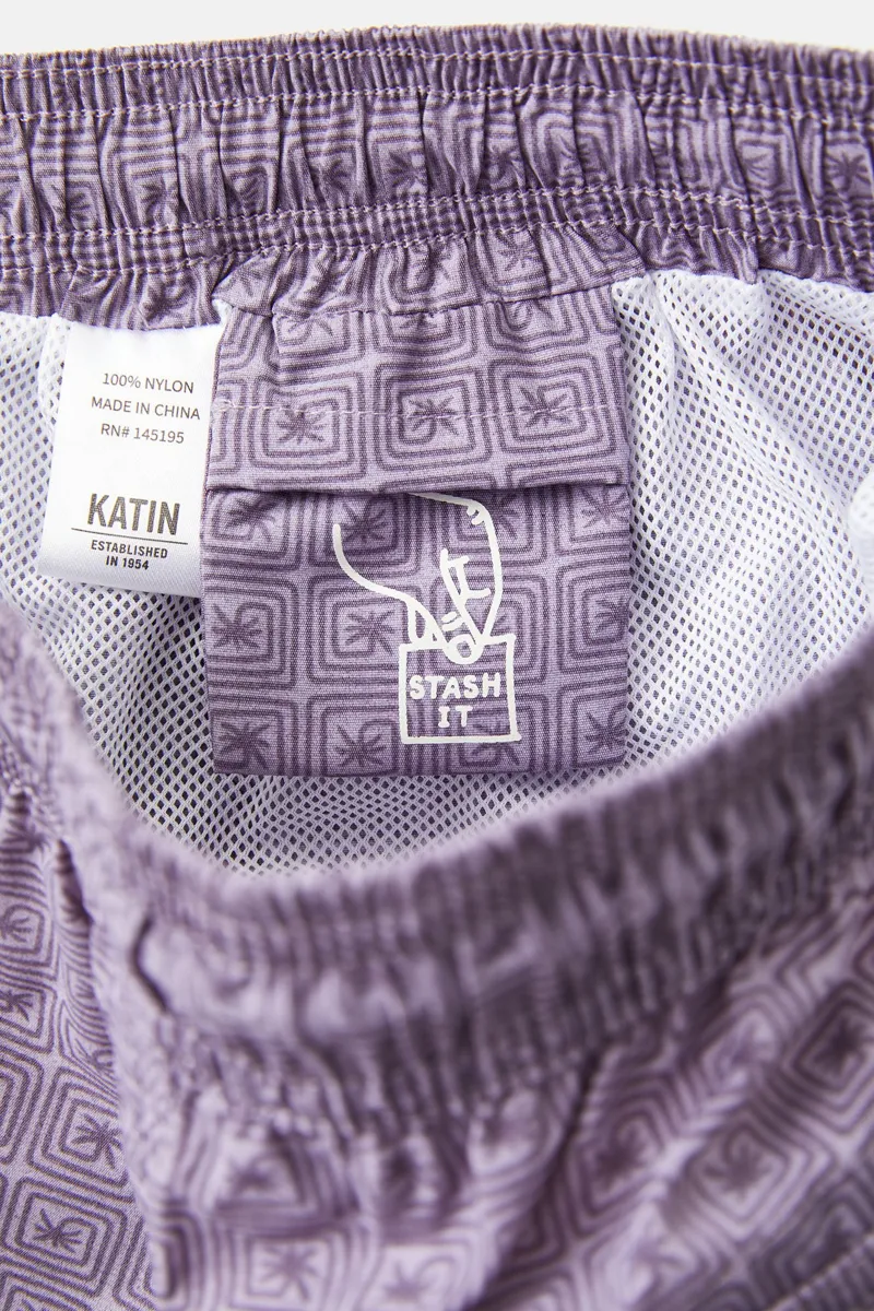 Katin Spiral Volley Shorts in Lavender-8