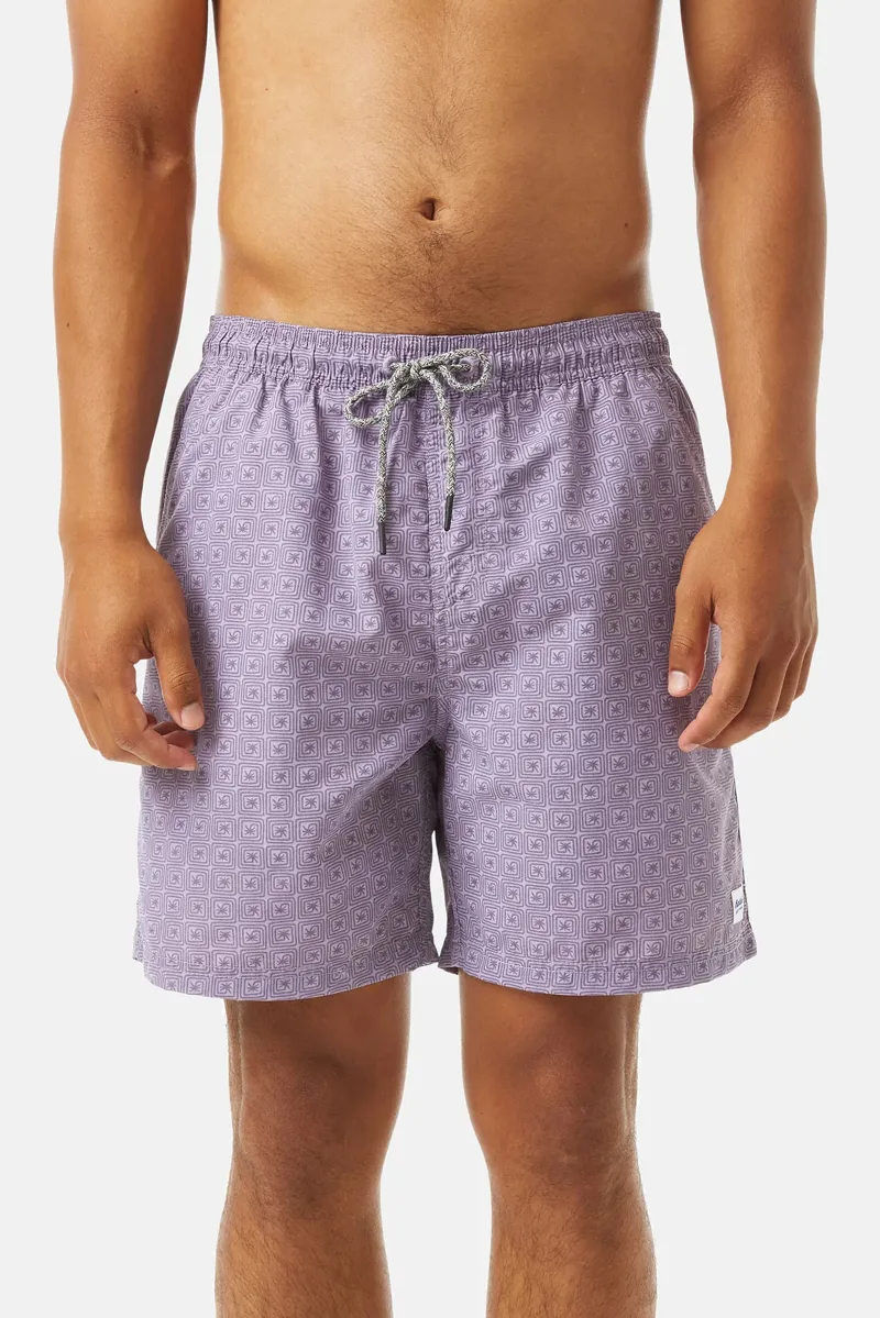 Katin Spiral Volley Shorts in Lavender-1