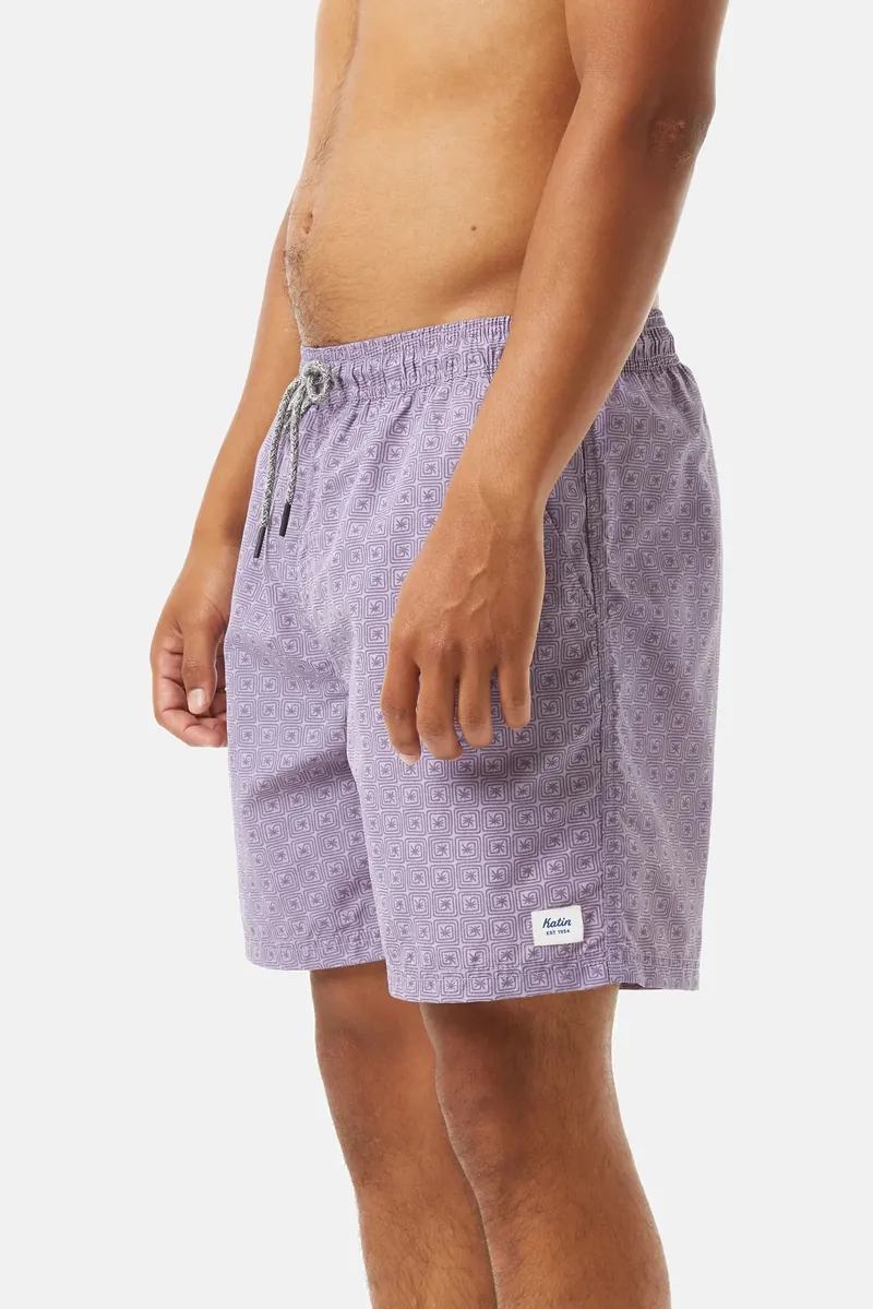 Katin Spiral Volley Shorts in Lavender