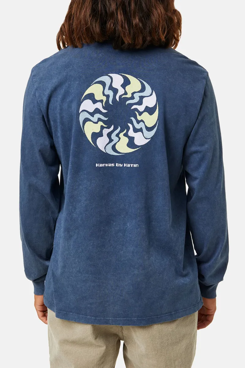 Katin Traveler Long Sleeve Tee in Navy Mineral-2