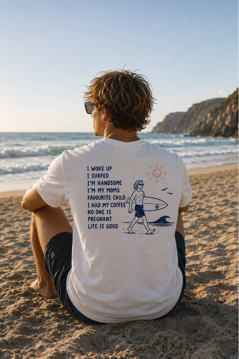 Tonnau Life is Good Tee - White-3