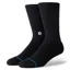Stance Icon Crew Socks Black White