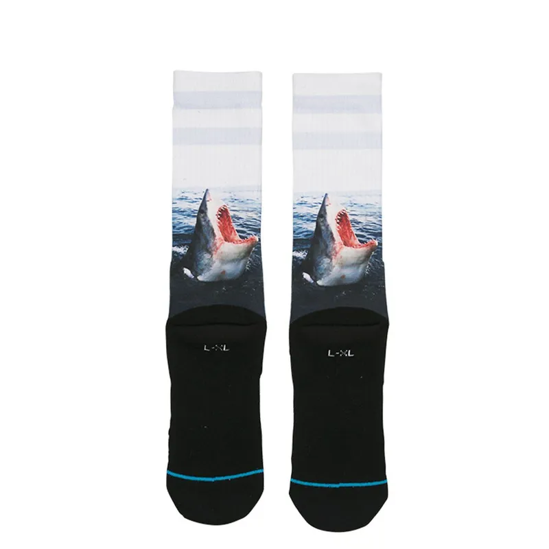 Stance Landlord Crew Socks Blue-1