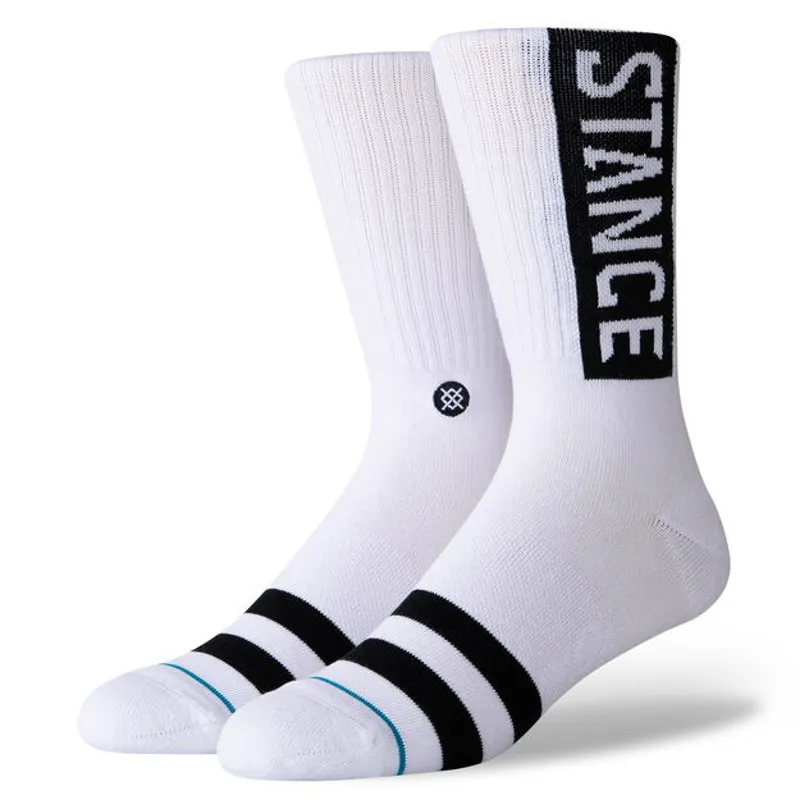 Stance The OG Crew Socks 3 Pack Black White-2