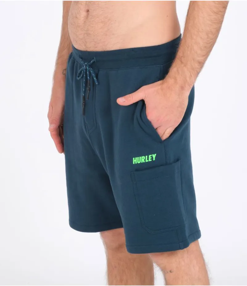 Hurley Explorer Ranger Fleece 19 inch Short in Nightshadow-1