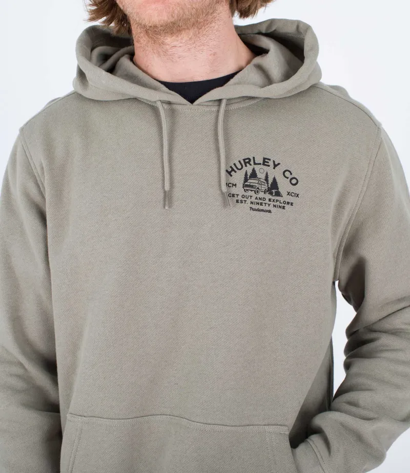 Hurley Campin Hooded Sweatshirt Army-3