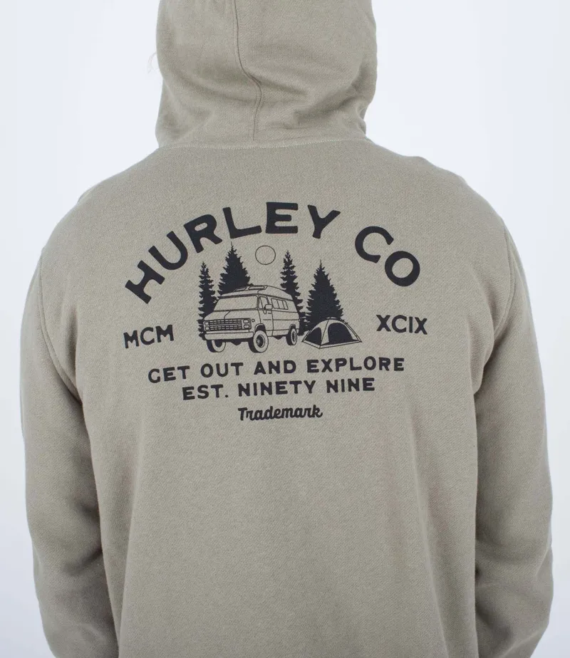 Hurley Campin Hooded Sweatshirt Army-4