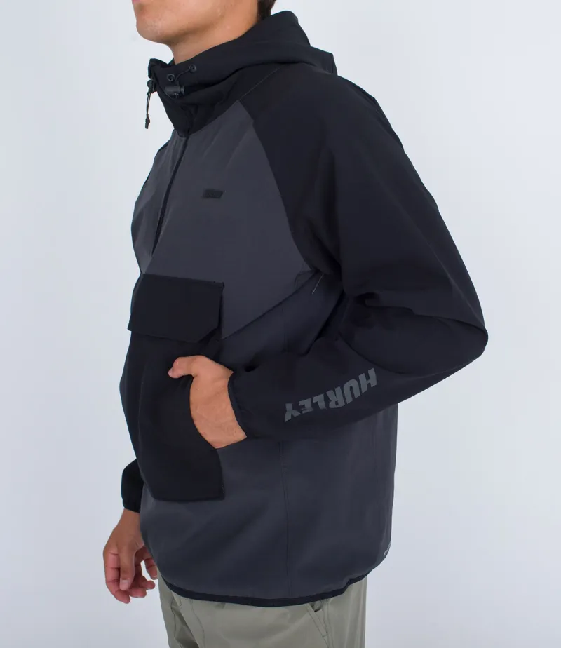 Hurley Phantom+ Packable Anorak II Dark Stone Grey-3