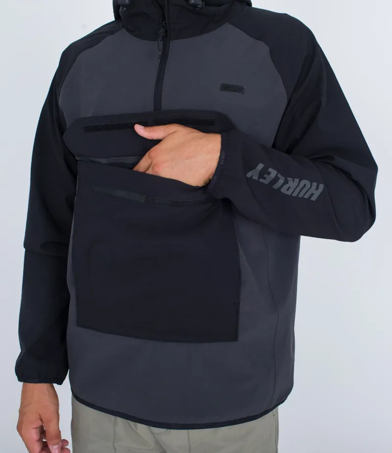 Hurley Phantom+ Packable Anorak II Dark Stone Grey-4