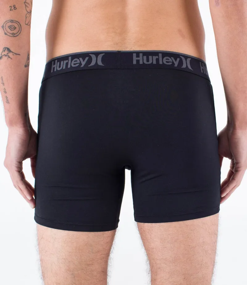 Hurley Supersoft Boxer 3 pack Black-1