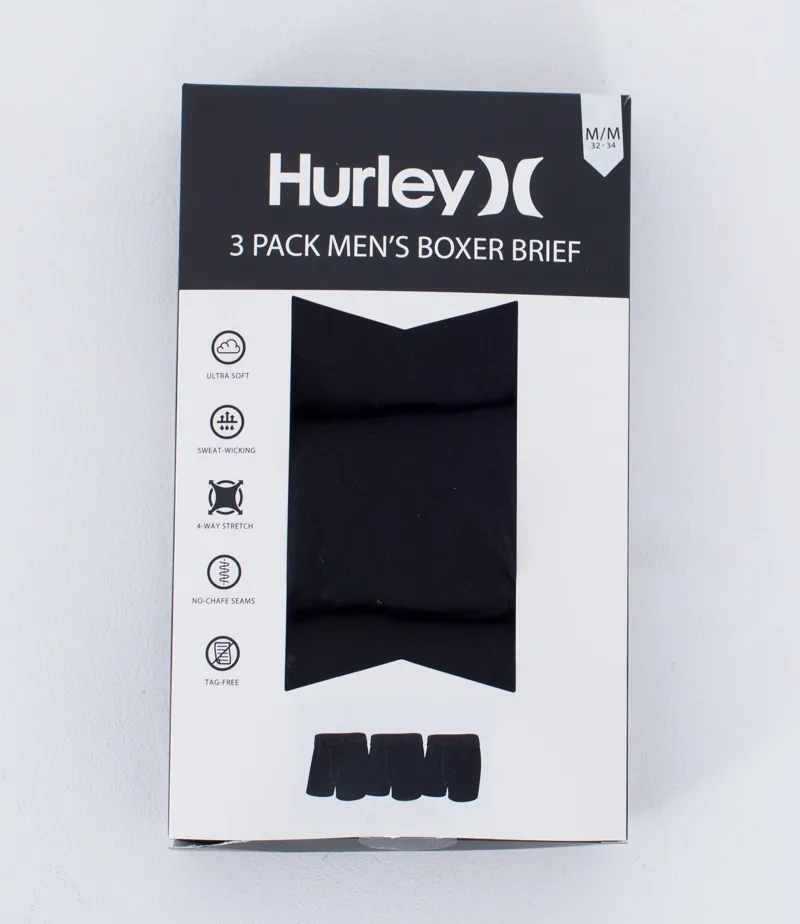 Hurley Supersoft Boxer 3 pack Black-3