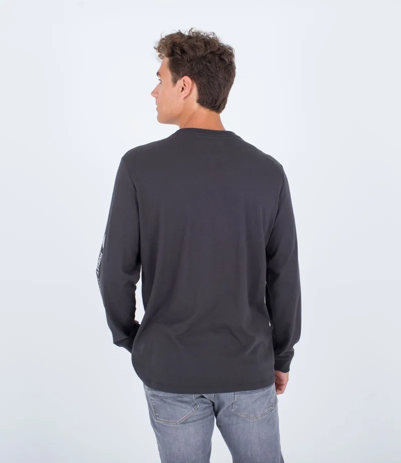 Hurley Everyday Explore Supply Long Sleeve Tee Dark Stone Grey-1