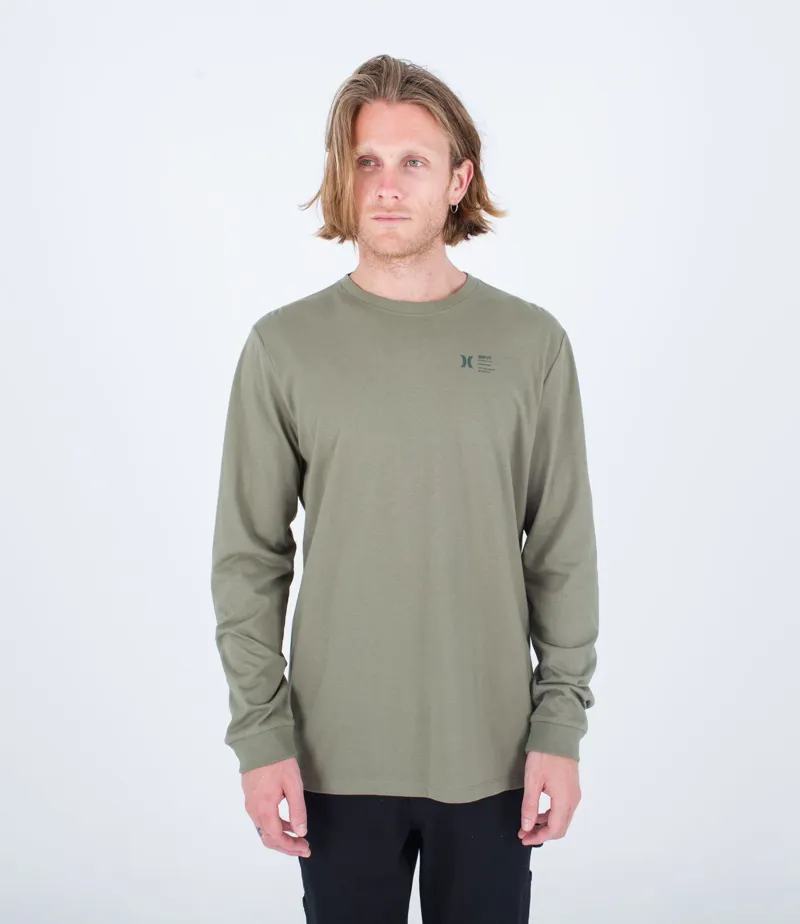 Hurley Everyday Explore Supply Long Sleeve Tee Army