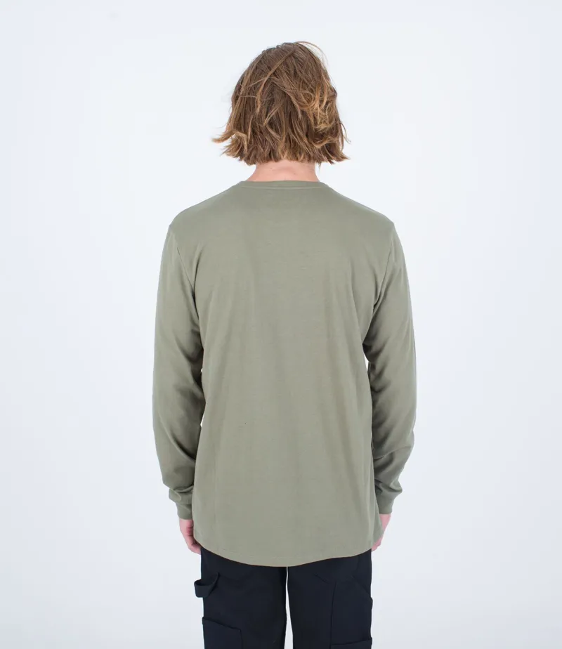 Hurley Everyday Explore Supply Long Sleeve Tee Army-2