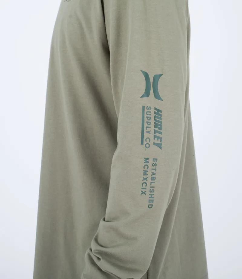 Hurley Everyday Explore Supply Long Sleeve Tee Army-4