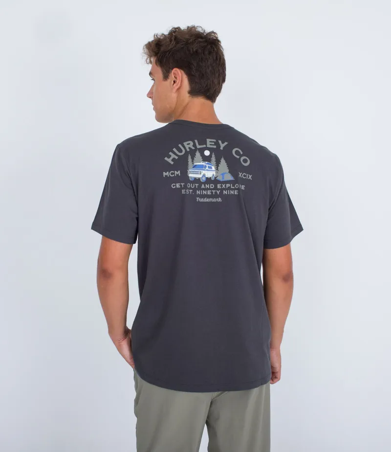Hurley Everyday Explore Campin Short Sleeve Tee Dark Stone-2