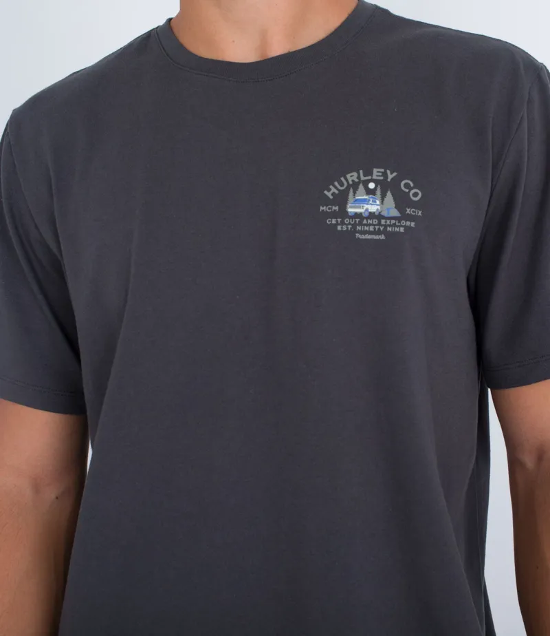 Hurley Everyday Explore Campin Short Sleeve Tee Dark Stone-3