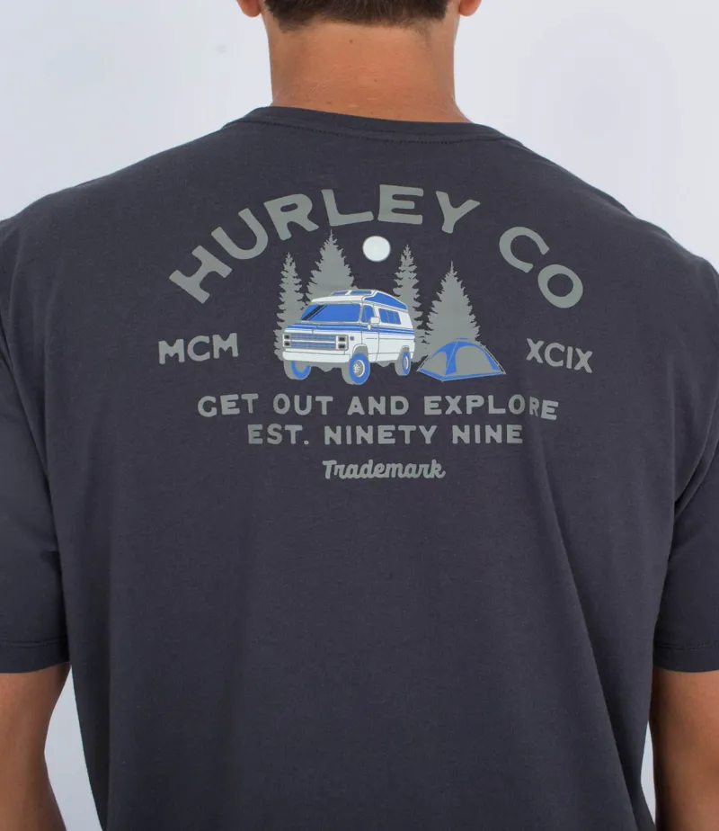 Hurley Everyday Explore Campin Short Sleeve Tee Dark Stone-4