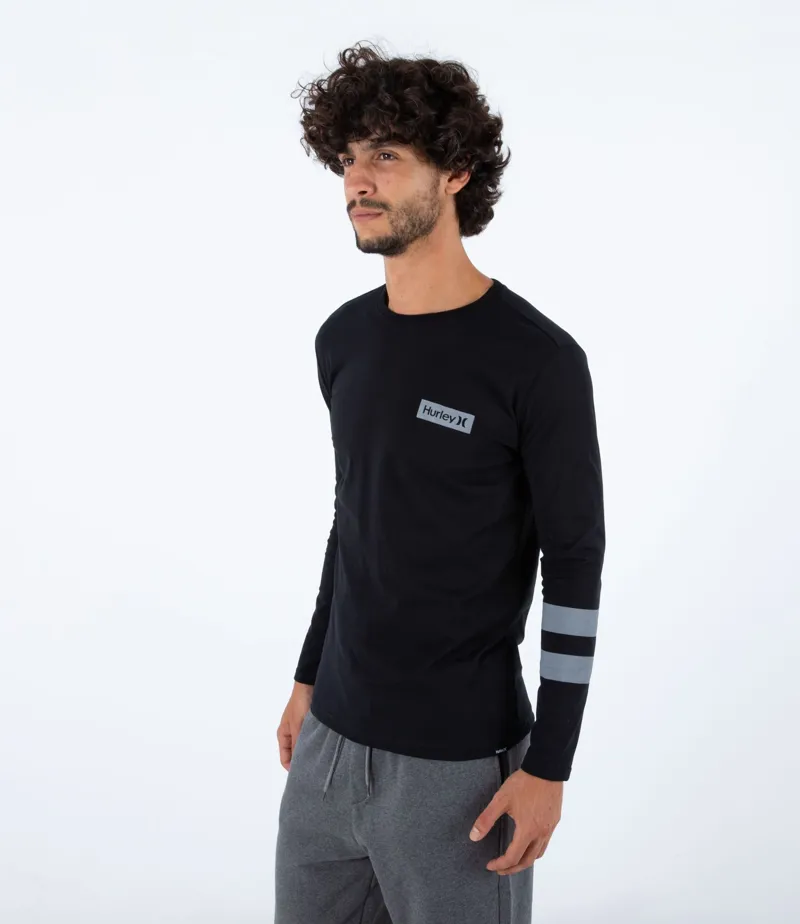 Hurley Oceancare Block Party Long Sleeve T-Shirt Black