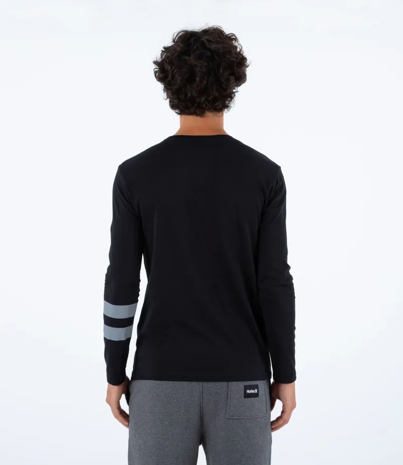 Hurley Oceancare Block Party Long Sleeve T-Shirt Black-1