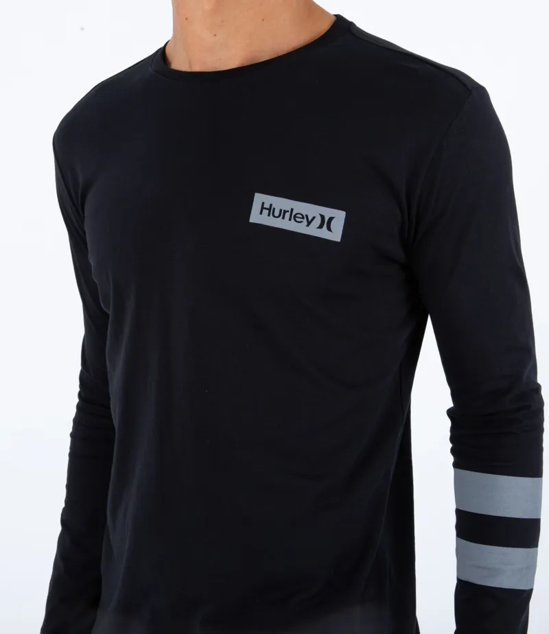 Hurley Oceancare Block Party Long Sleeve T-Shirt Black-2