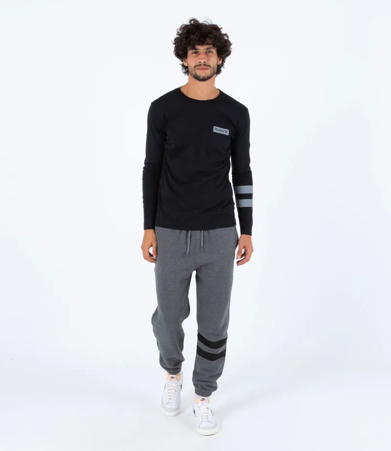 Hurley Oceancare Block Party Long Sleeve T-Shirt Black-3