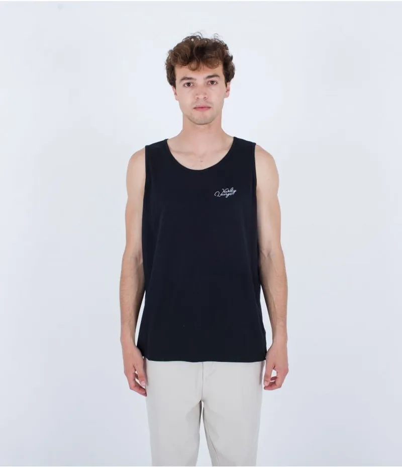 Hurley Evd H2O-Dri Stay Till Two Slub Tank Black - Mens Vest