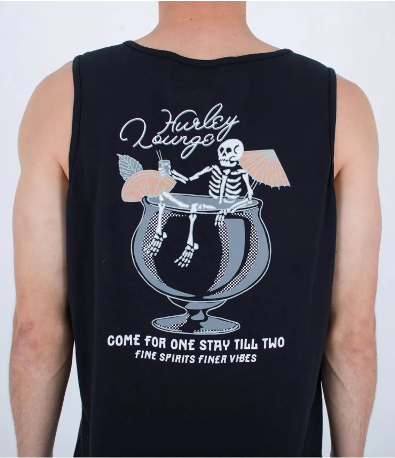 Hurley Evd H2O-Dri Stay Till Two Slub Tank Black - Mens Vest-1