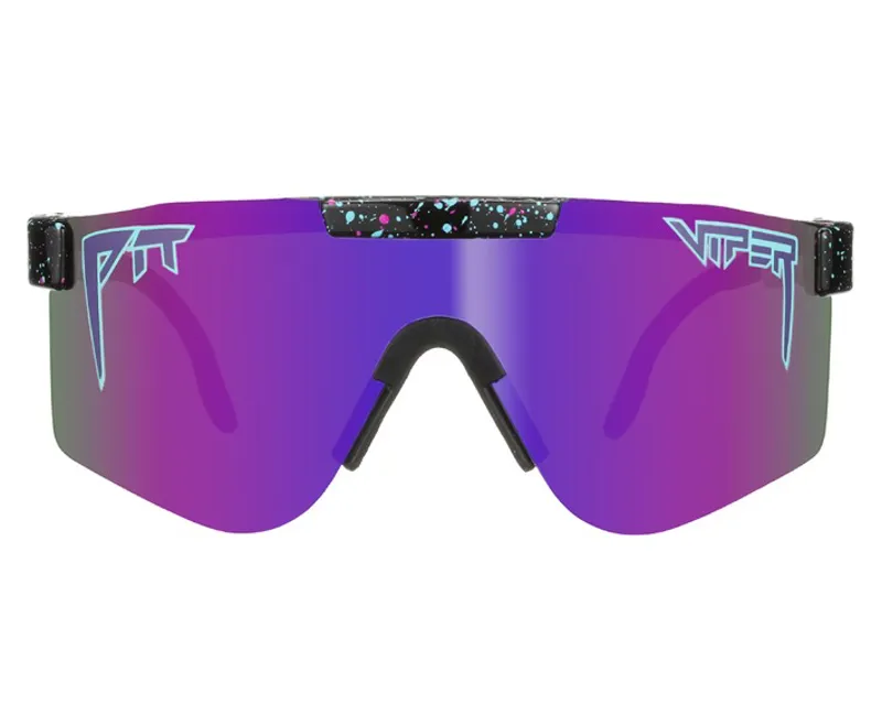 Pit Viper The Night Fall Double Wide Polarized Purple Mirror