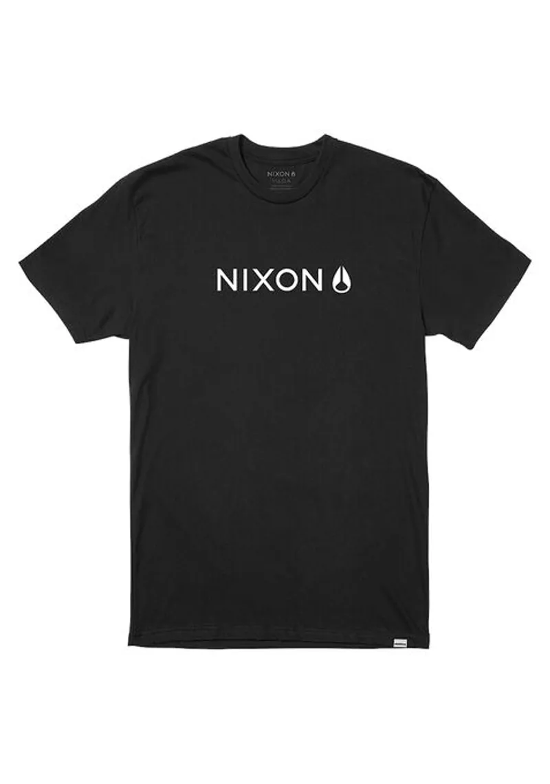 Nixon Basis Short Sleeve Tee in Black