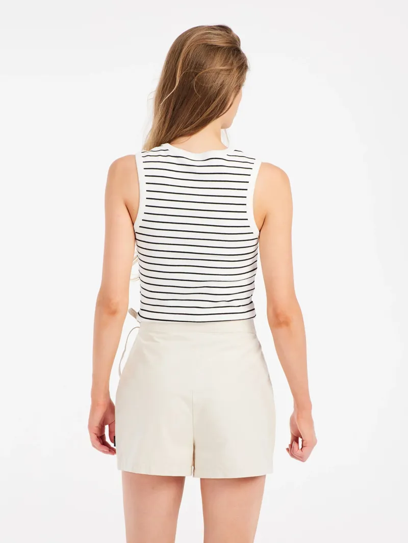 Protest Anisa Singlet Sea Shell Striped Off White-1