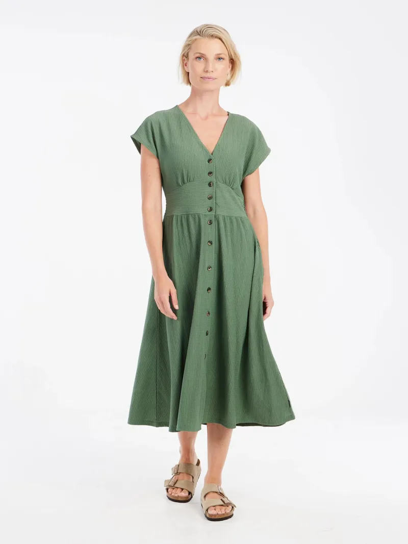 Protest Nieve Dress Veggie Green