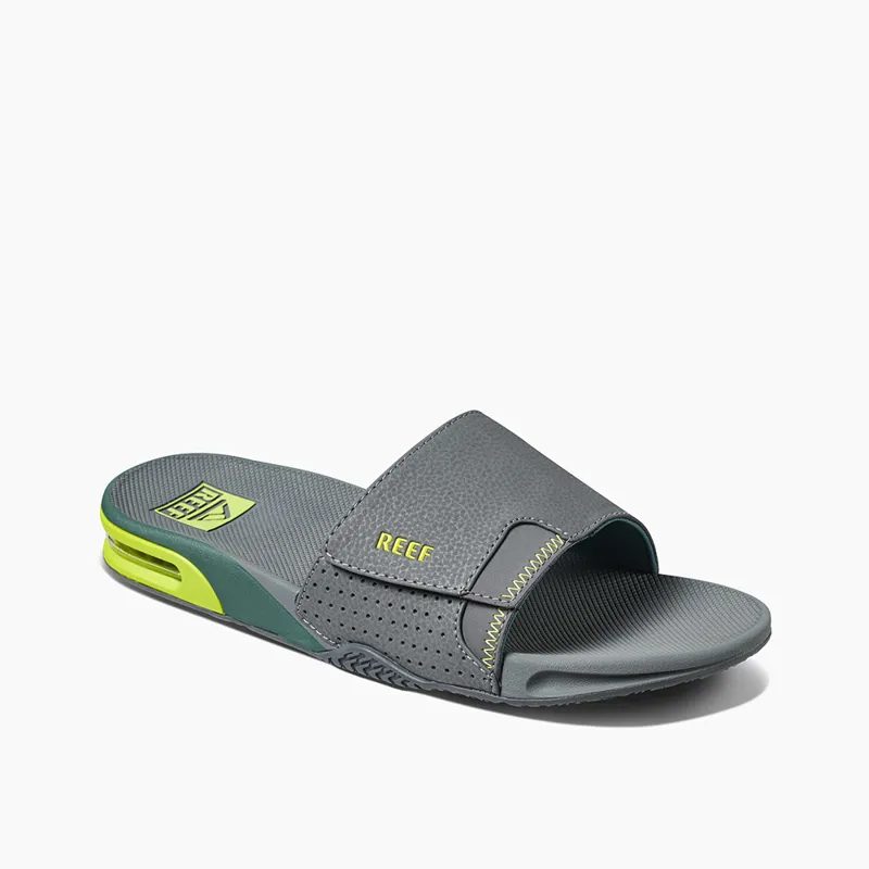 Reef Fanning Slide Grey Volt-1