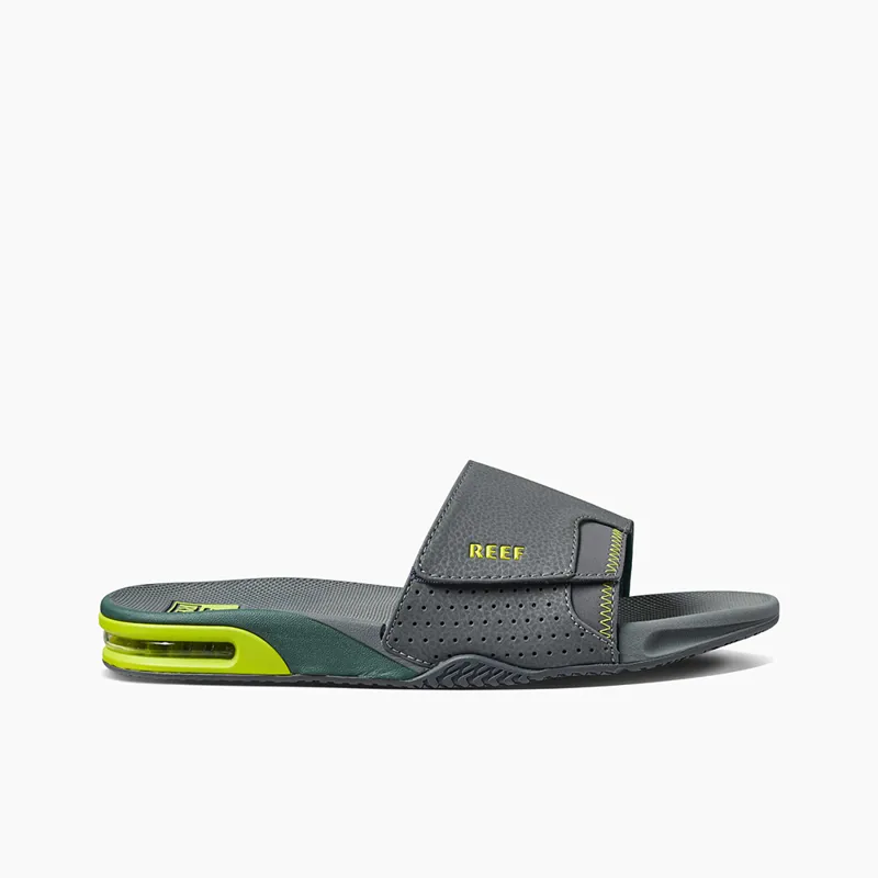 Reef Fanning Slide Grey Volt-2