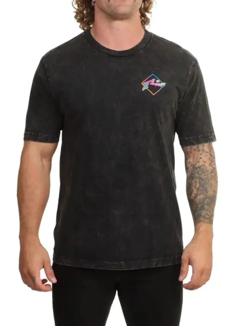 Rusty Crackle SS Tee Distressed Black