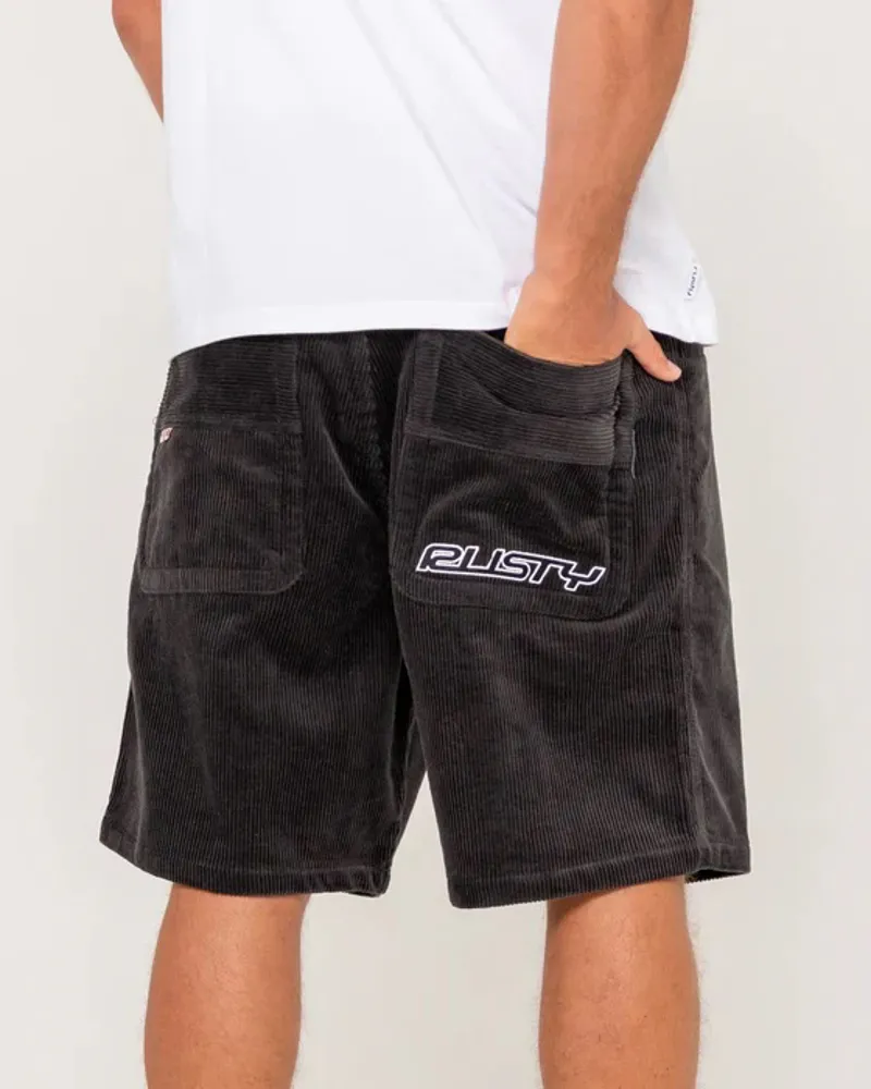 Rusty Flip Daddy Cord Short Coal-3