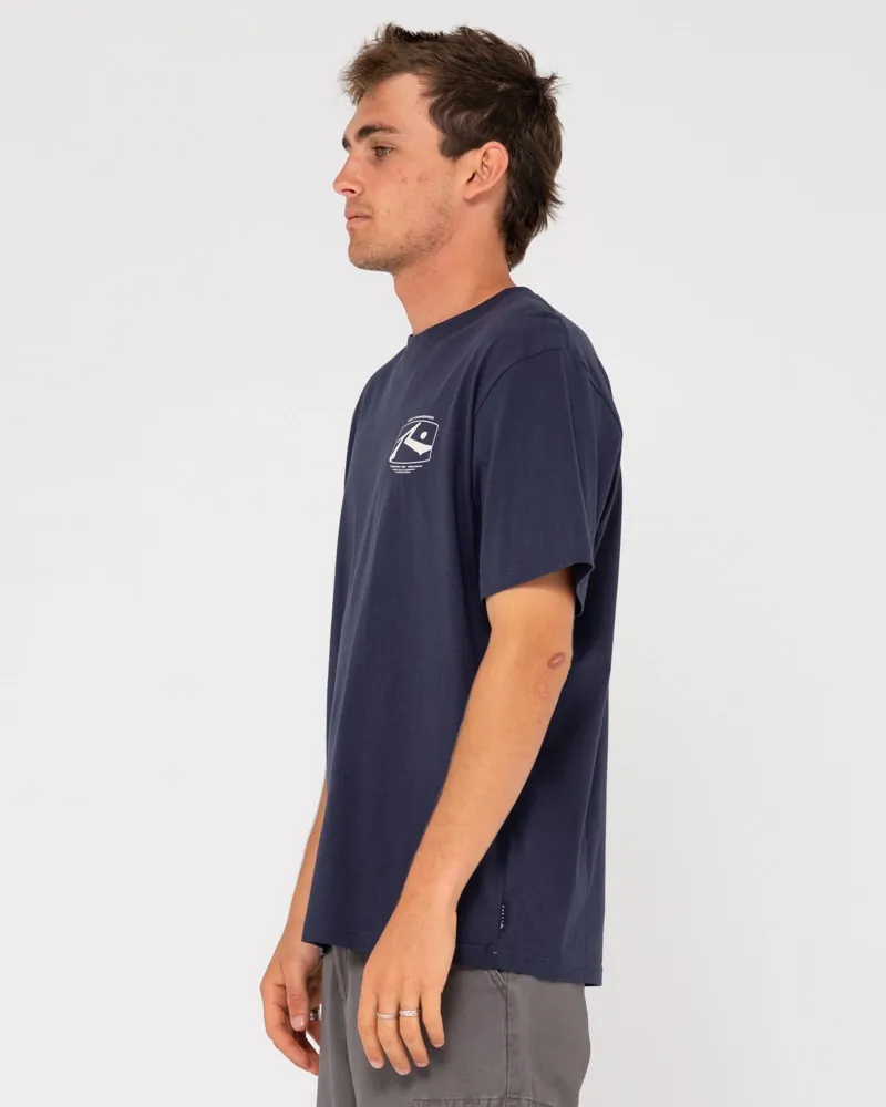 Rusty Advocate Short Sleeve Tee China Blue-2