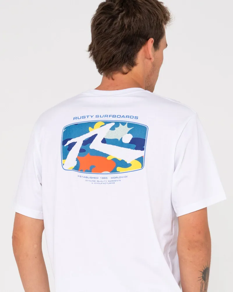 Rusty Advocate Short Sleeve Tee White-2
