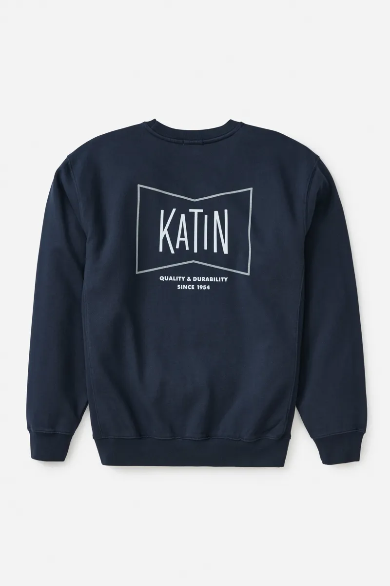 Katin Grubby Crew Polar Navy - Mens Blue Sweatshirt-3