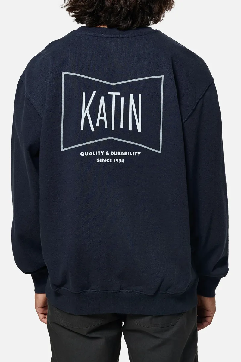 Katin Grubby Crew Polar Navy - Mens Blue Sweatshirt
