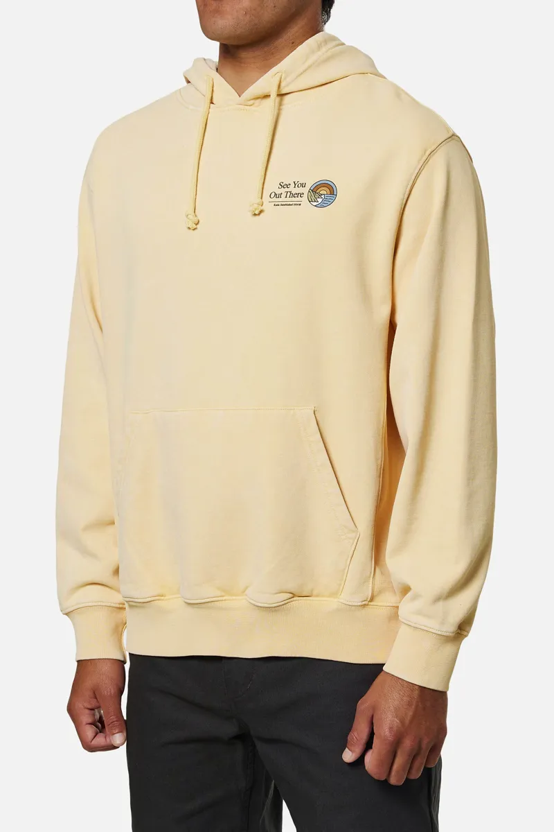 Katin Coastal Hoodie Sun Yellow Sand Wash - Mens Hooded Jumper-2