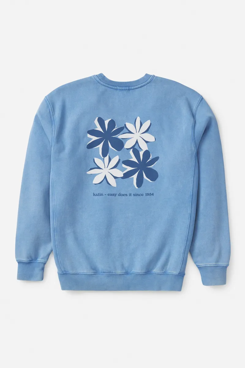Katin Flow Crew Bay Blue Sand Wash - Mens Sweatshirt-4