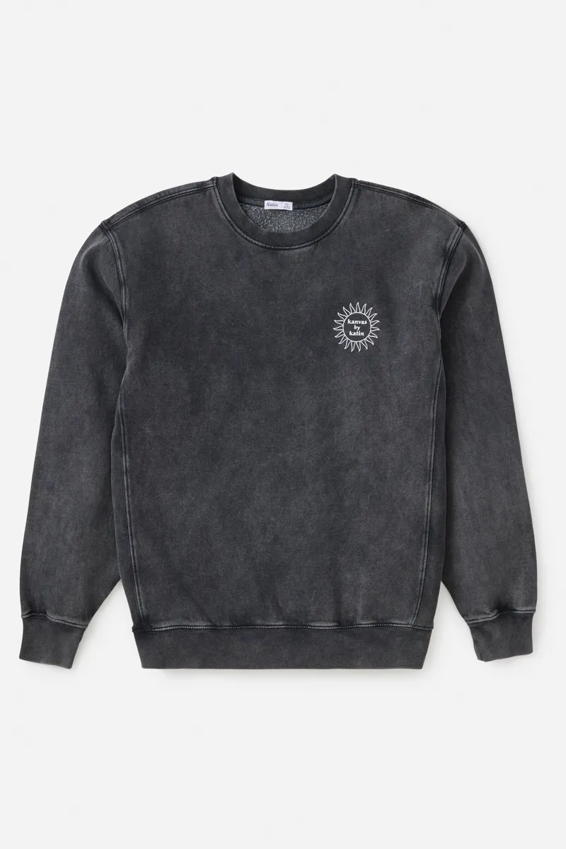 Katin Scortch Crew Black Sand Wash - Mens Sweatshirt-4