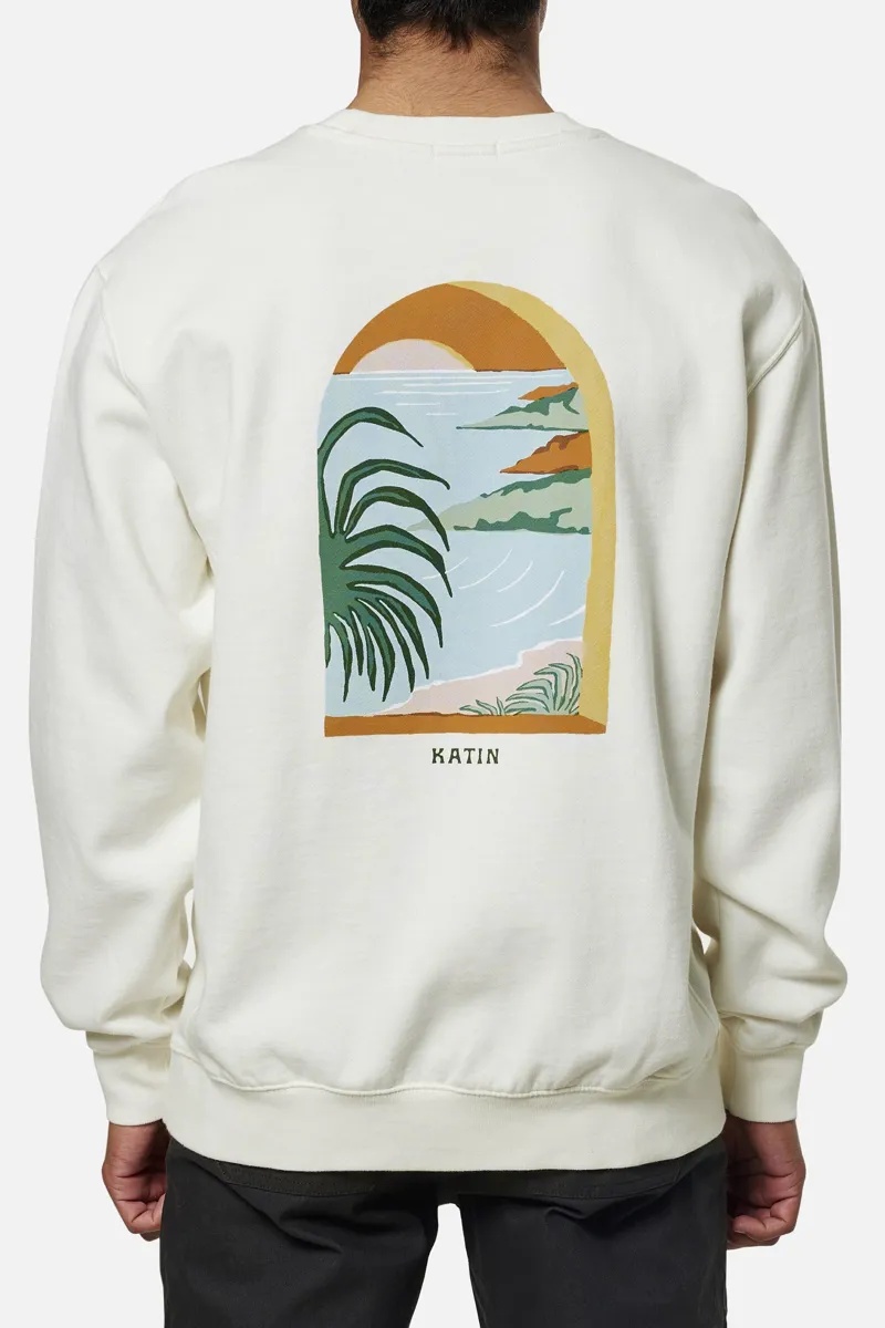 Katin Vista Crew Vintage White - Mens Sweatshirt