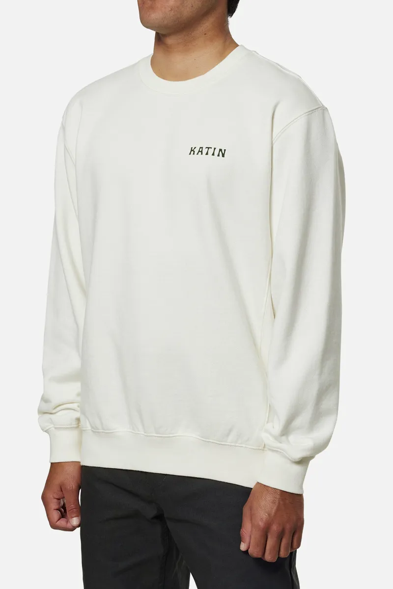 Katin Vista Crew Vintage White - Mens Sweatshirt-2