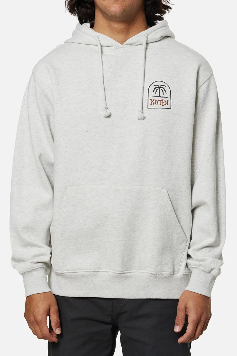 Katin K Palm Hoodie Heather Gray - Mens Grey Hoody Jumper-1