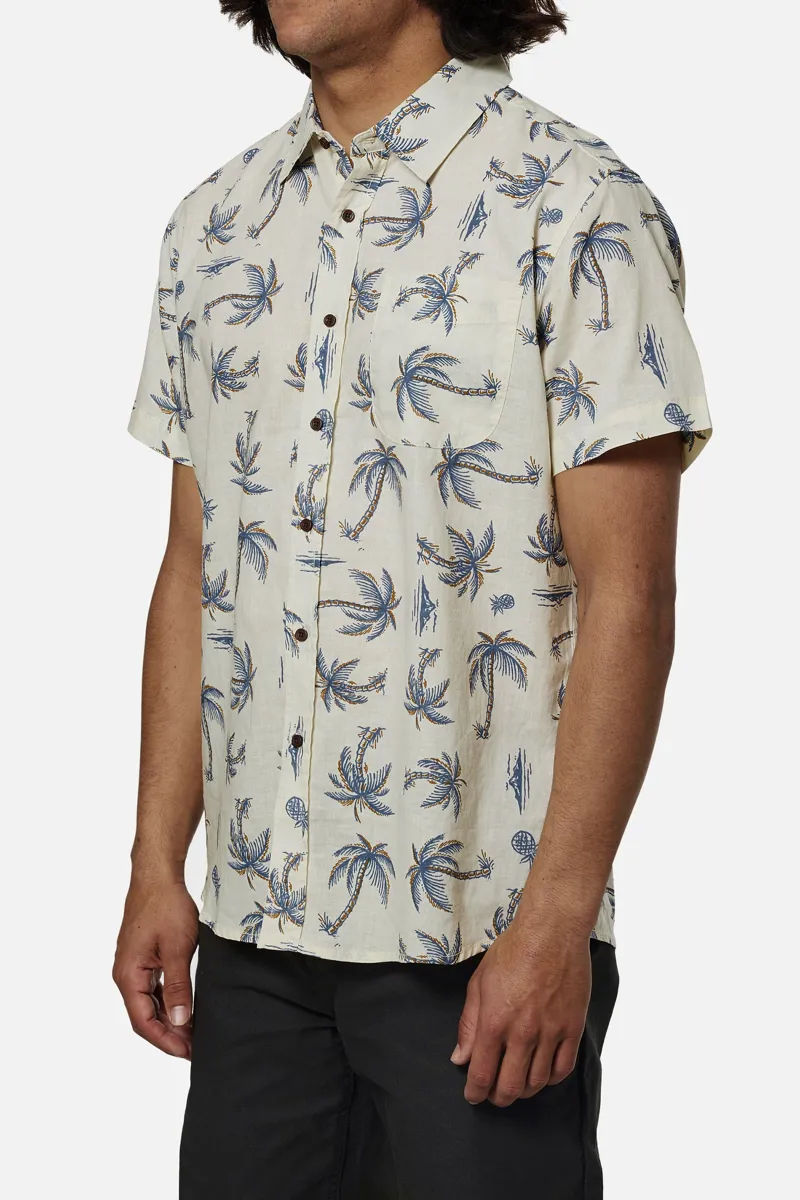 Katin Kingston Shirt Vintage White - Mens Short Sleeve Shirt-1