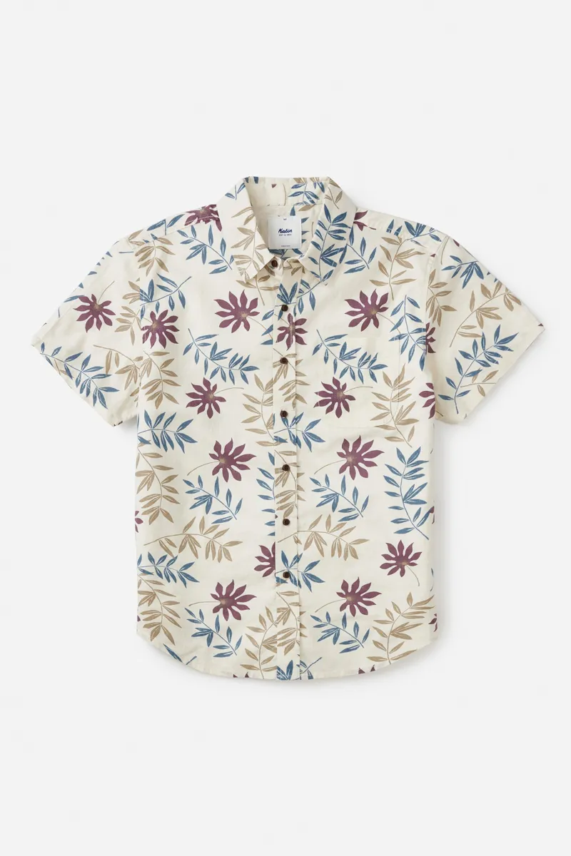 Katin Rockaway Shirt Vintage White - Short Sleeve Tropical Shirt-3